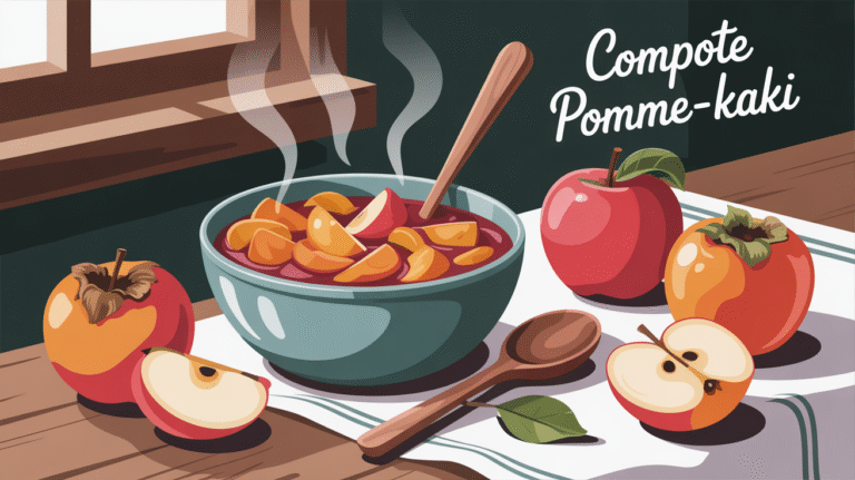 Recette facile pour un dessert sain et savoureux : compote pomme-kaki