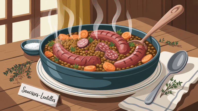 Un grand classique : ma recette de saucisses-lentilles