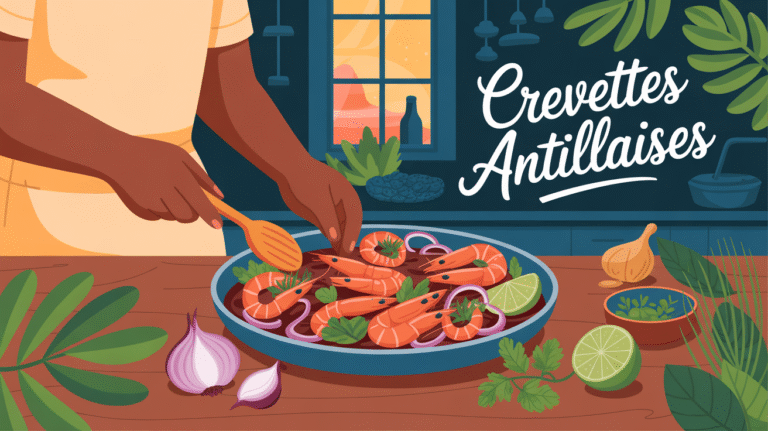 Recette rapide pour le soir : Crevettes antillaises