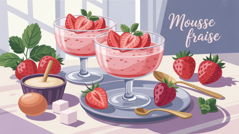 Recette de dessert fruité et léger : les mousses aux fraises
