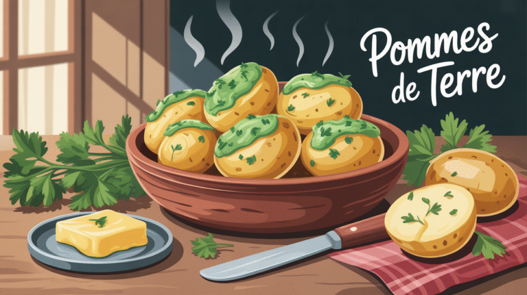 Recette facile : pommes de terre au beurre persillé