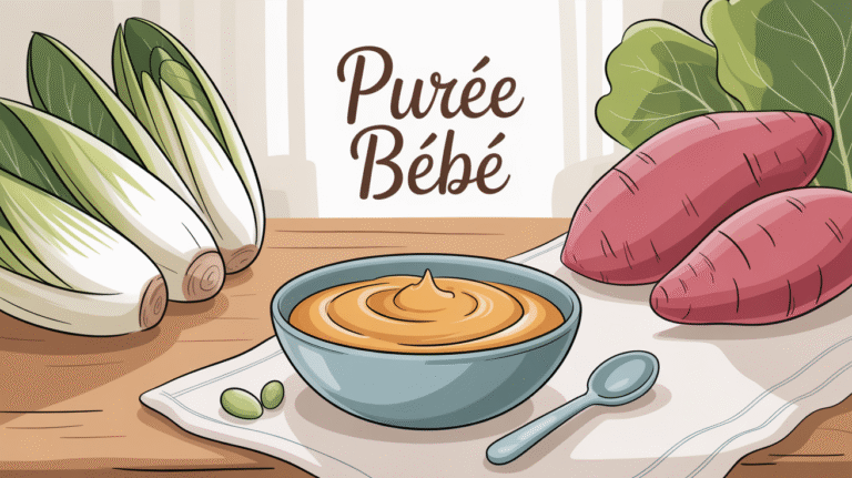 Recette de purée patate douce et endives pour bébé