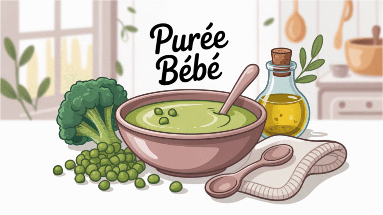 Recette pour bébé : Purée pois cassés et brocoli