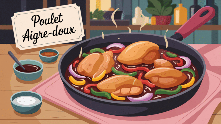 Recette rapide pour le soir : poulet à l’aigre-doux