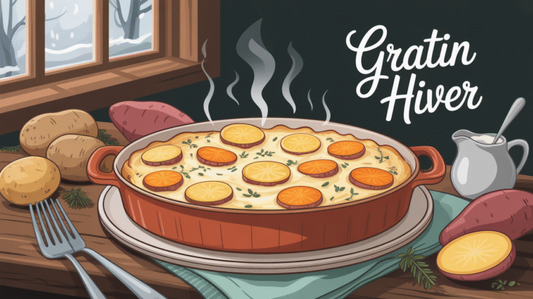 Recette réconfortante pour l’hiver : Gratin de pommes de terre et patate douce