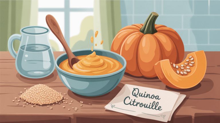 Recette de purée quinoa et citrouille pour bébé