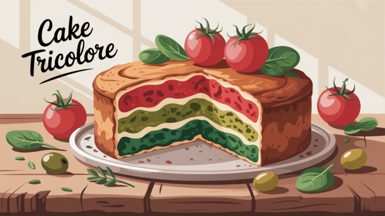 Recette du cake tricolore tomate, olive et épinard, pour un snack sain et végétarien