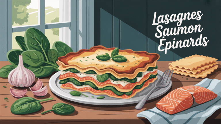 Recette des lasagnes saumon et épinards