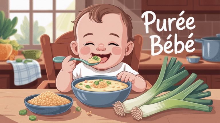Recette de purée boulgour et poireaux pour bébé