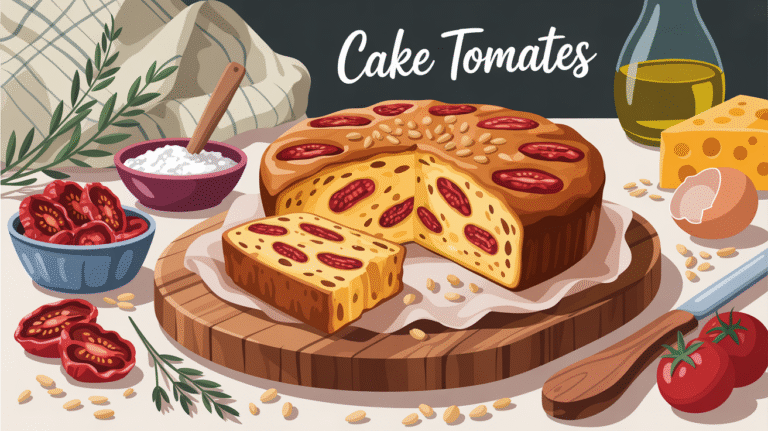 Recette facile du cake tomates et pignons