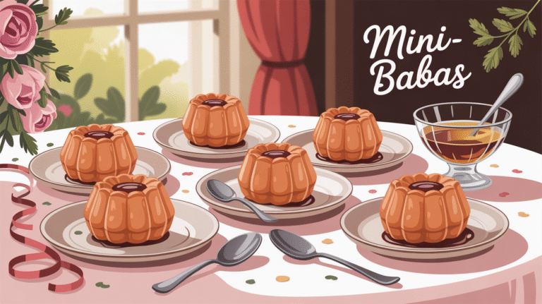 Recette facile pour un dessert gourmand : Mini-babas au rhum