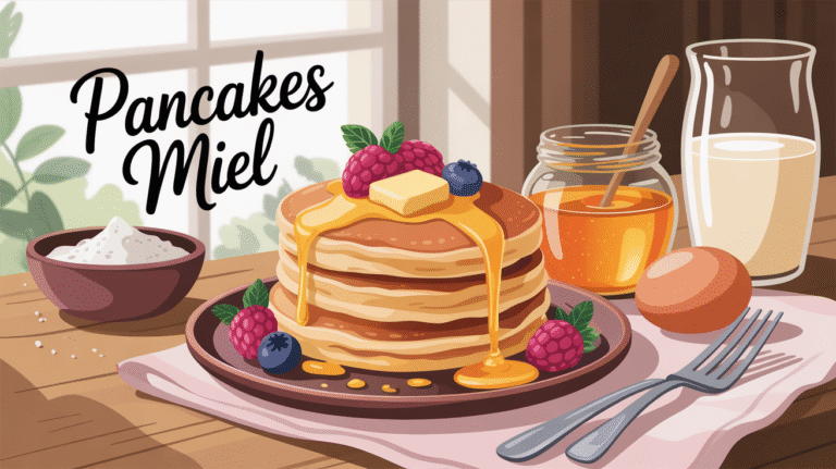Recette de pancakes au miel pour un petit déjeuner healthy