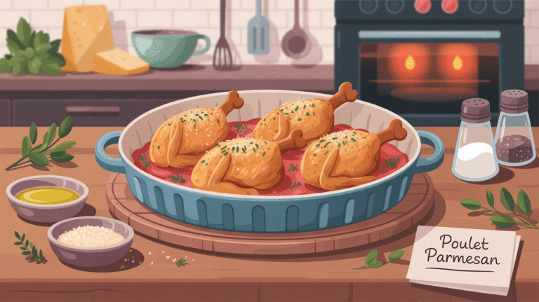 Recette rapide pour le soir : poulet au parmesan