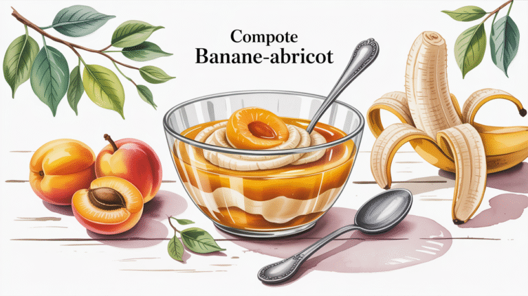 Compote banane-abricot