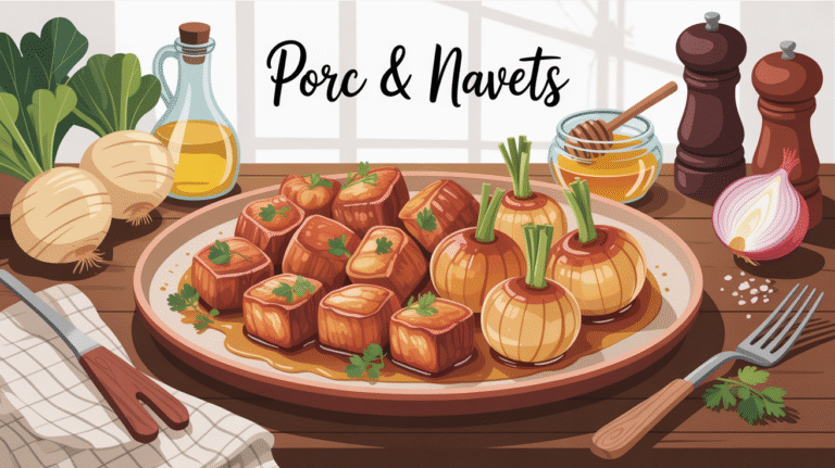 Recette rapide pour un soir de semaine : porc et navets caramélisés