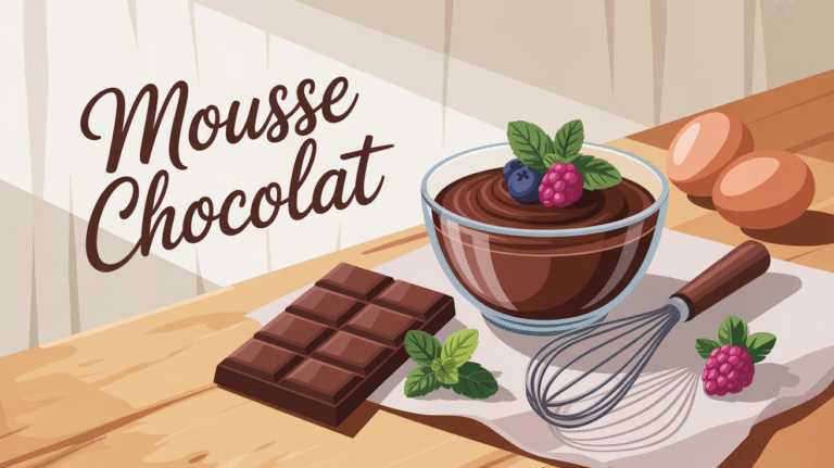 Recette rapide pour un dessert sain et savoureux : mousse au chocolat noir