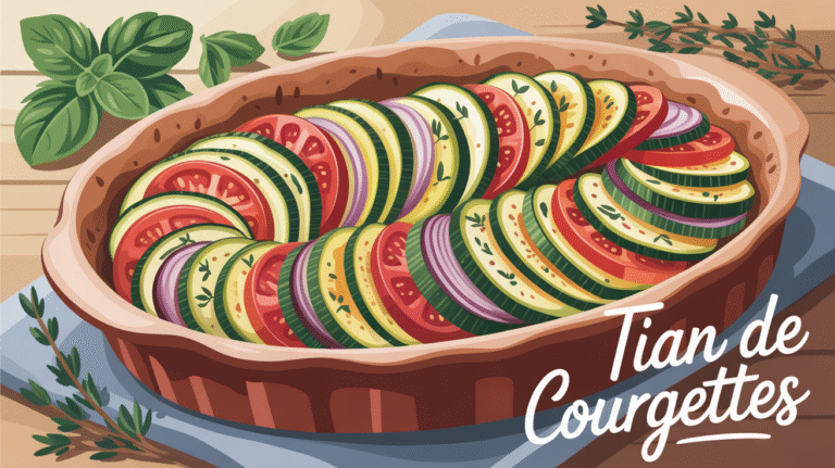 Recette pour un plat végétarien : le tian de courgettes