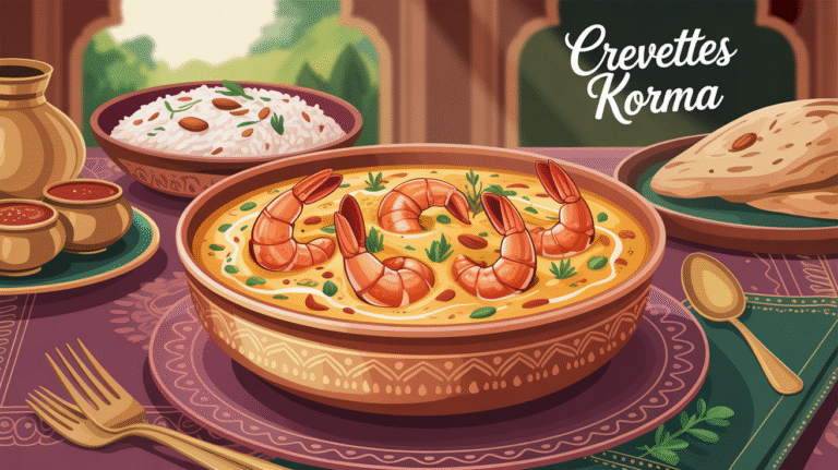 Recette indienne : les crevettes shahi korma