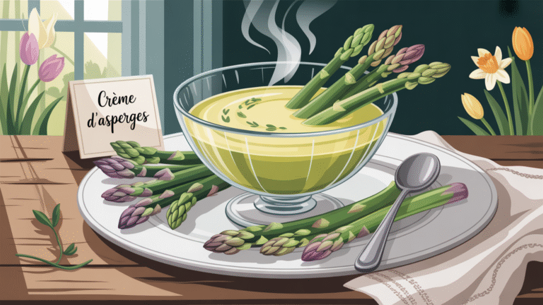 Recette pour une entrée chaude : crème d’asperges