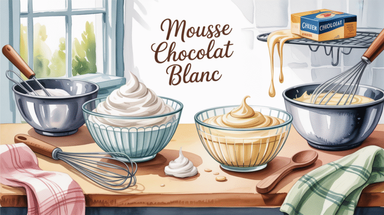Recette de dessert facile et rapide : mousse au chocolat blanc