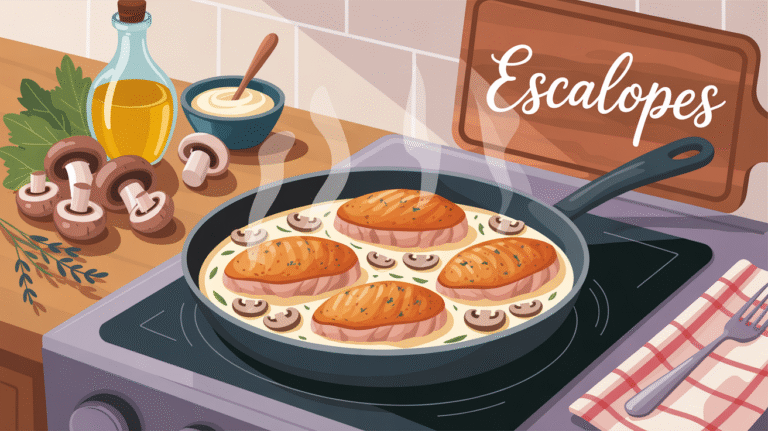 Recette rapide pour le soir : escalopes de dinde aux champignons