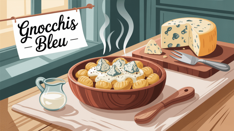 Recette rapide : gnocchis au bleu d’Auvergne