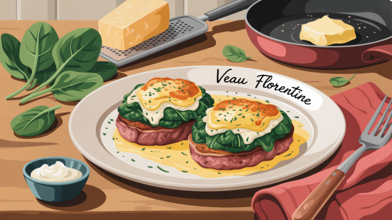 Recette simple des escalopes de veau à la Florentine