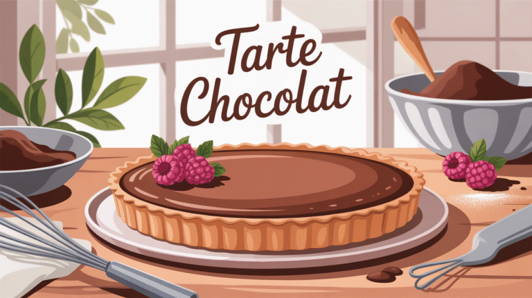 Recette de tarte au chocolat légère