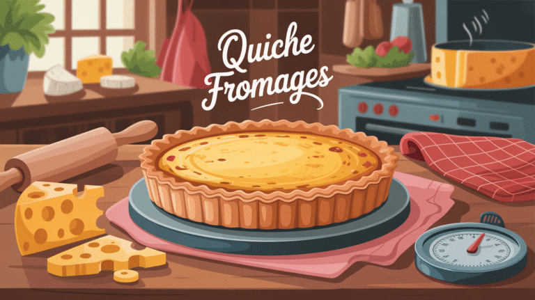 Recette facile et rapide : la quiche aux fromages