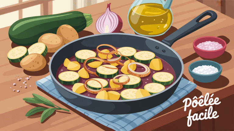Recette facile et rapide : la poêlée de courgettes et pommes de terre