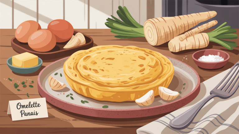 Recette facile et rapide : omelette soufflée au panais