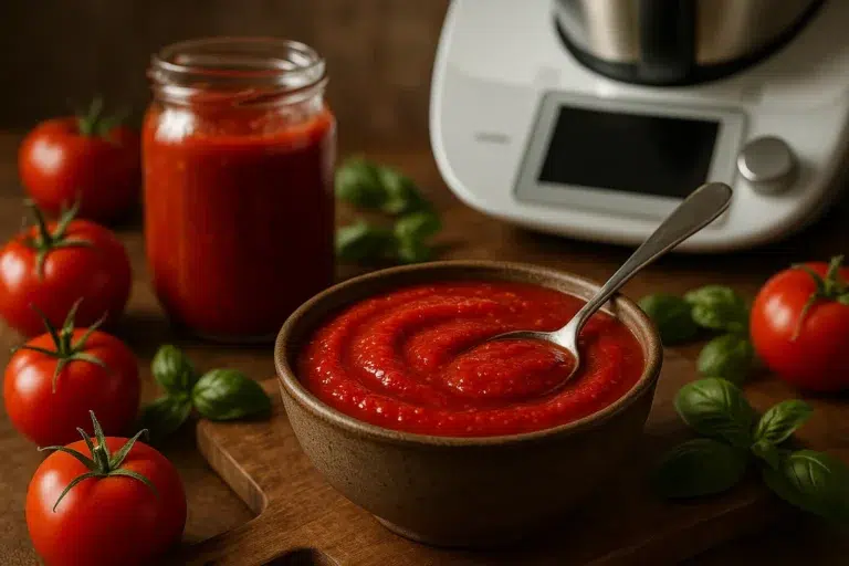 Coulis tomate Thermomix : rapide, naturel et méditerranéen