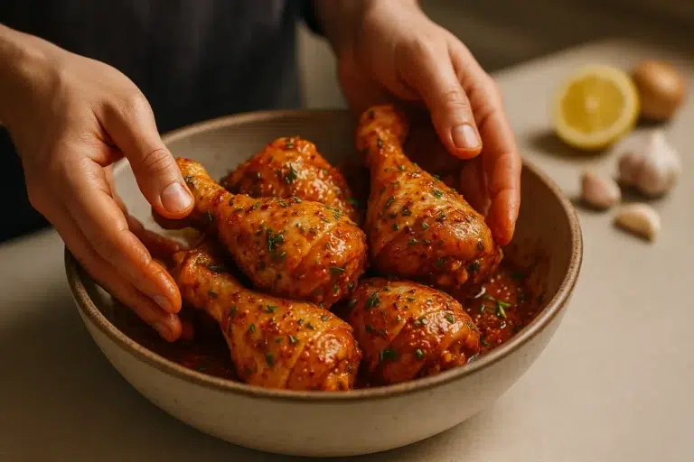 Mariner pilons poulet pour viande tendre et parfumée