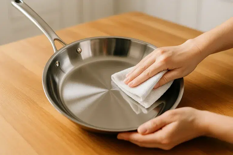 Comment nettoyer ses poêles en inox ?
