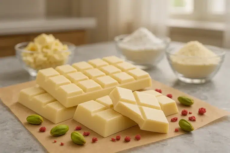 Découvrez la recette du chocolat blanc maison ultra simple