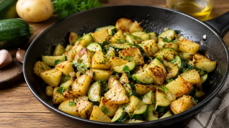 Recette facile et rapide : la poêlée de courgettes et pommes de terre