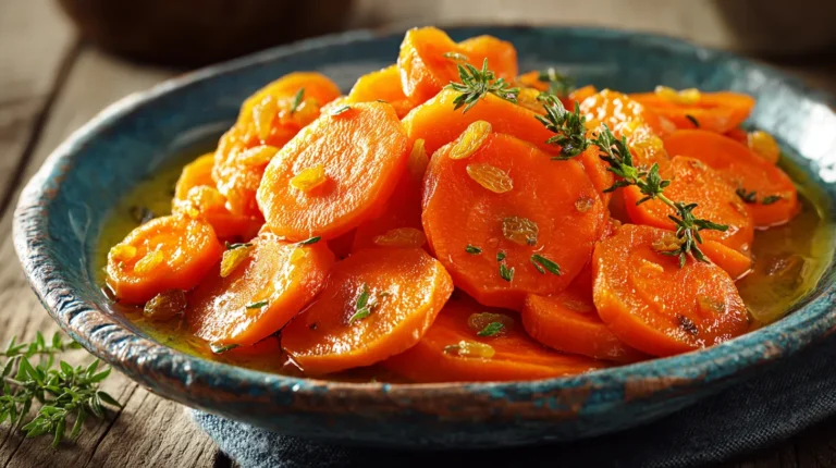 Recette rapide et simple : Carottes avec des raisins secs