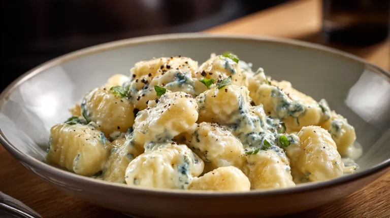 Recette rapide : gnocchis au bleu d’Auvergne