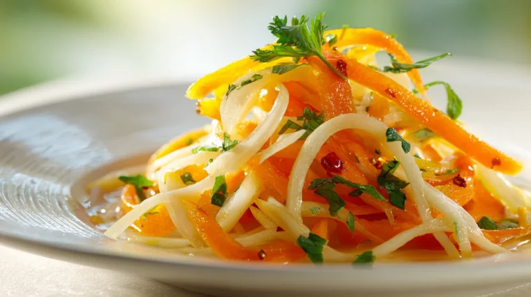 Recette de julienne de panais et carotte à l’orange