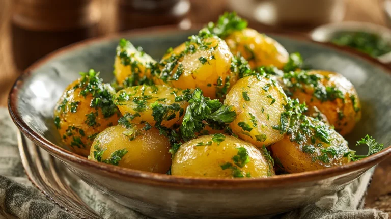 Recette facile : pommes de terre au beurre persillé