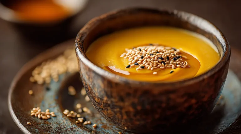 Recette pour l’apéro : Purée de courge butternut au sésame