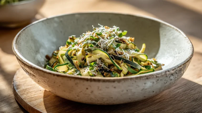 Recette facile et rapide des tagliatelles d’aubergine et courgettes