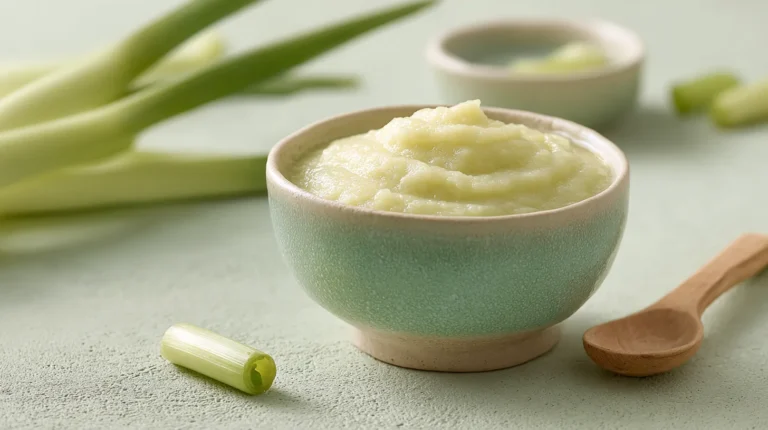 Recette de purée boulgour et poireaux pour bébé