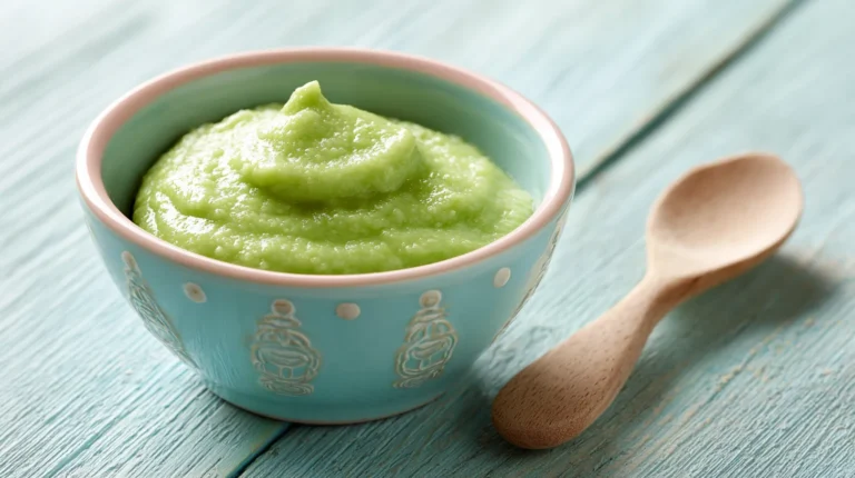 Recette pour bébé : purée de riz et chou frisé