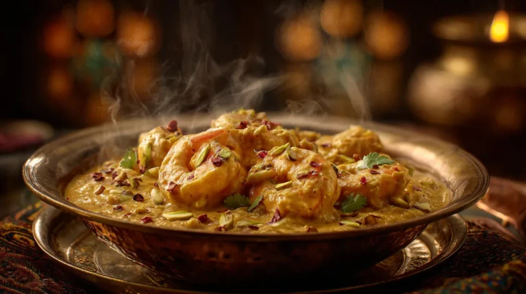 Recette indienne : les crevettes shahi korma