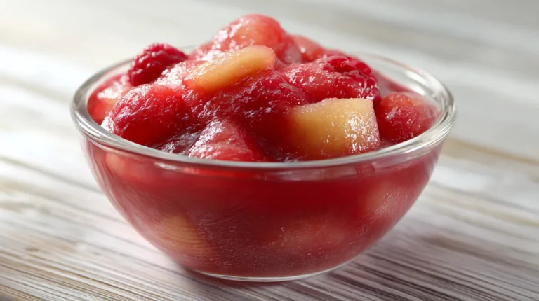 Recette rapide pour un dessert sain et savoureux : la compote de pommes et framboises