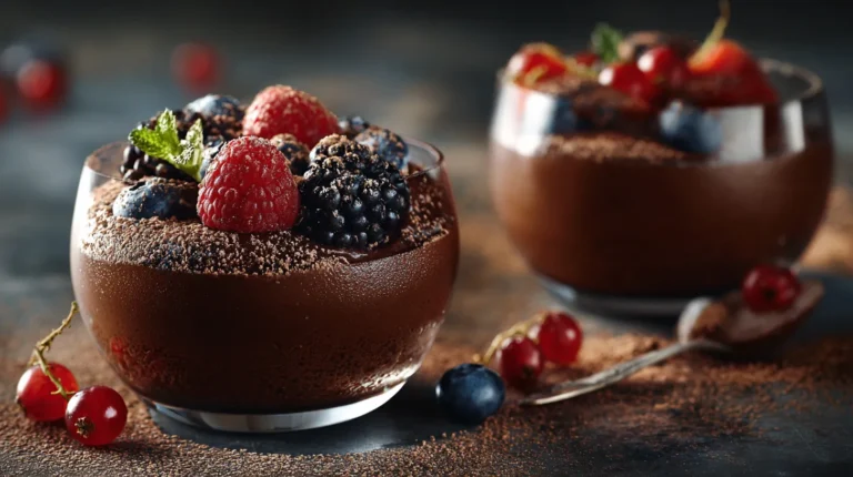 Recette rapide pour un dessert sain et savoureux : mousse au chocolat noir