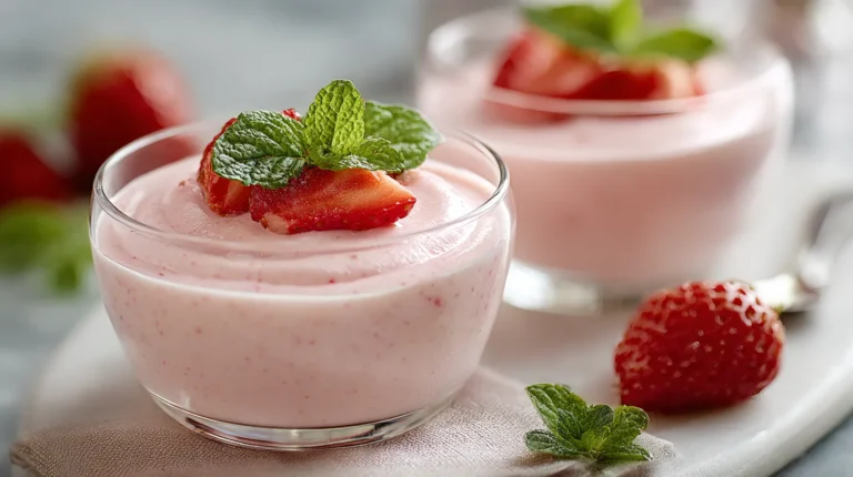 Recette de dessert fruité et léger : les mousses aux fraises