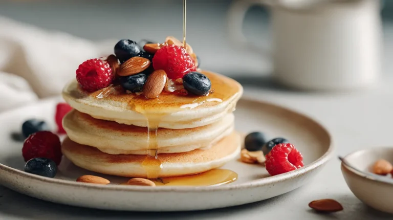 Recette de pancakes au miel pour un petit déjeuner healthy