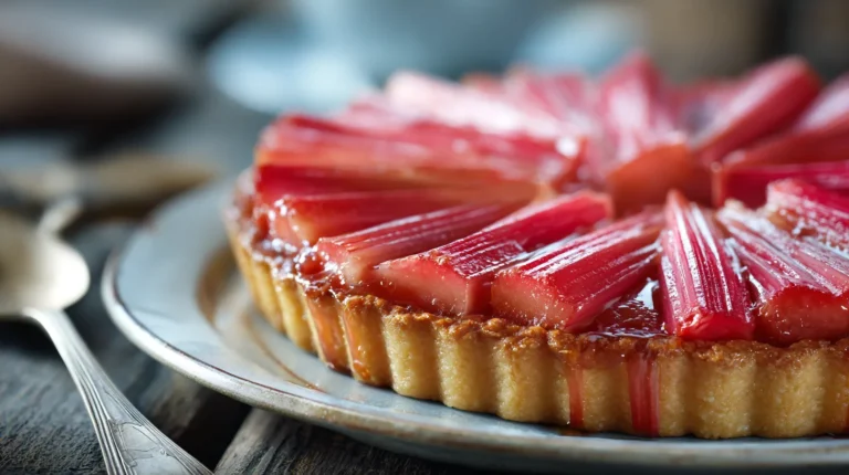 Ma recette de tarte gourmande à la rhubarbe